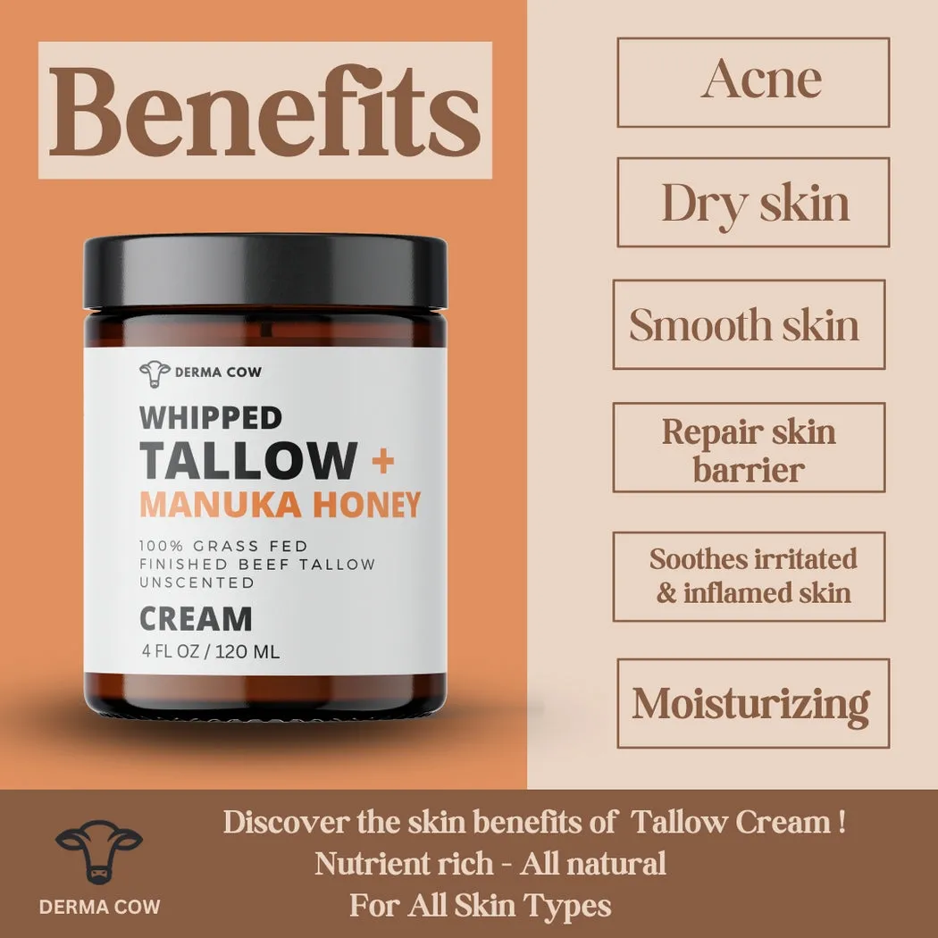 Whipped Tallow   Manuka Honey Cream