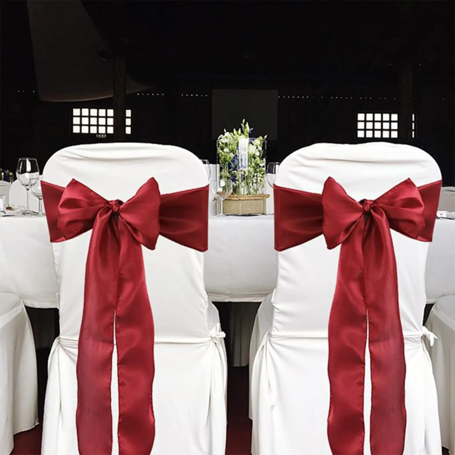 Wide Red Satin Ribbon 8 Inch x 25 Yards Solid Fabric Ribbon for Cutting Ceremony kit Grand Opening Wedding Birthday Party Decoration Bows Chair sash