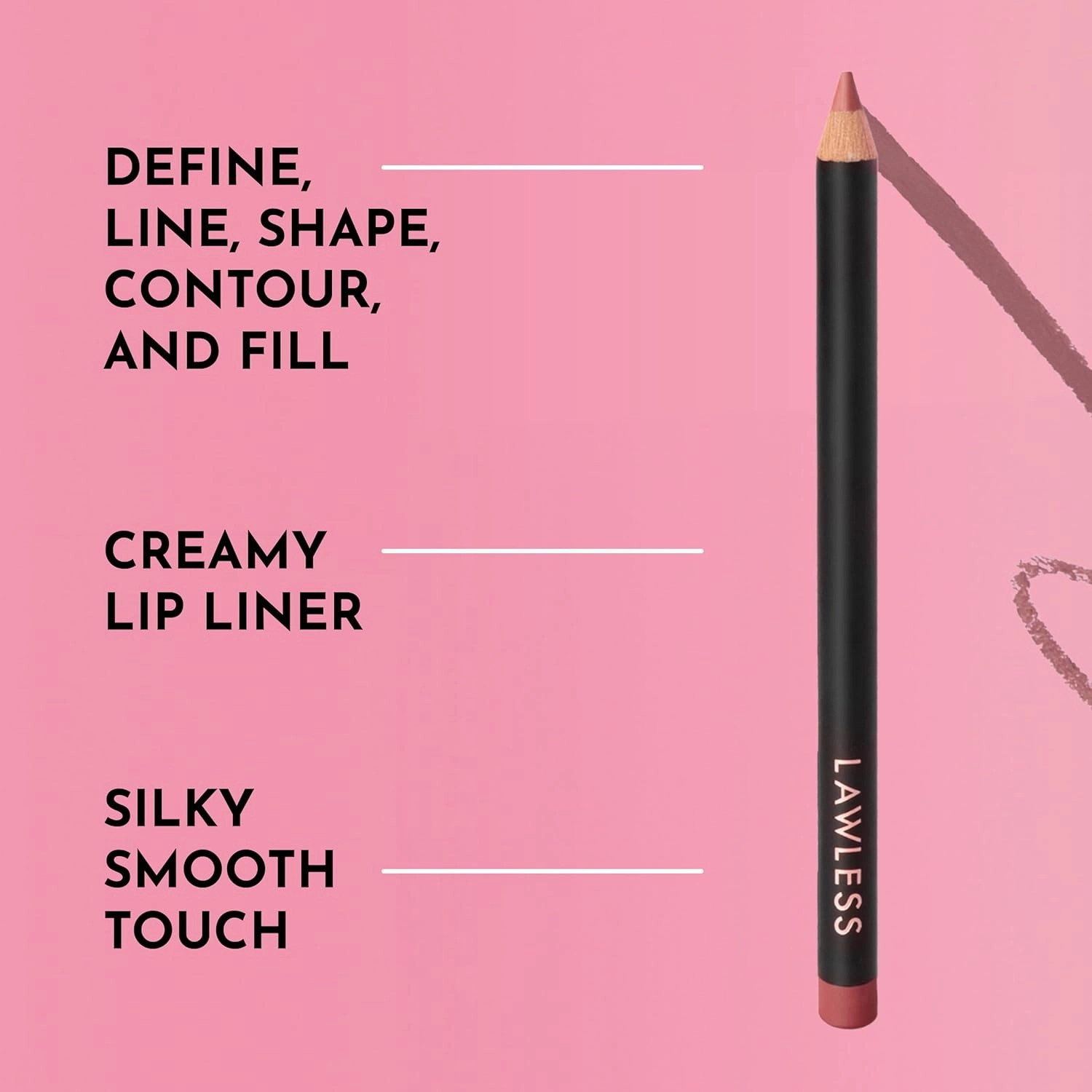 Women's Forget the Filler Definer Liner, Rosewood, Pink, 0.04 Ounce