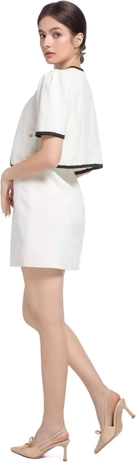 Women's Bow Pumps 2.8 in Kitten Heels Closed Pointed Toe V-Cut Slingback Faux Patent Leather