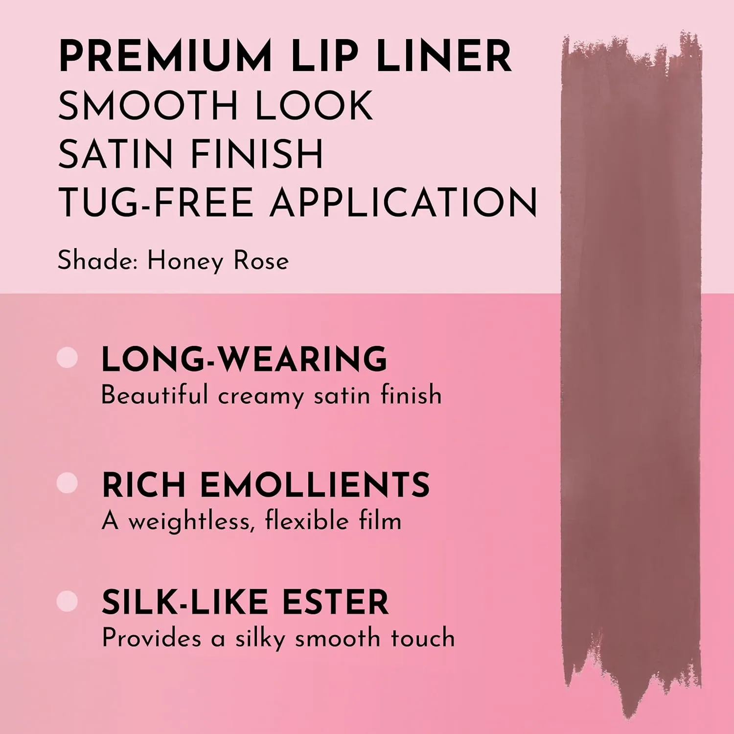 Women's Forget the Filler Definer Liner, Honey Rose, Pink, 0.04 Ounce