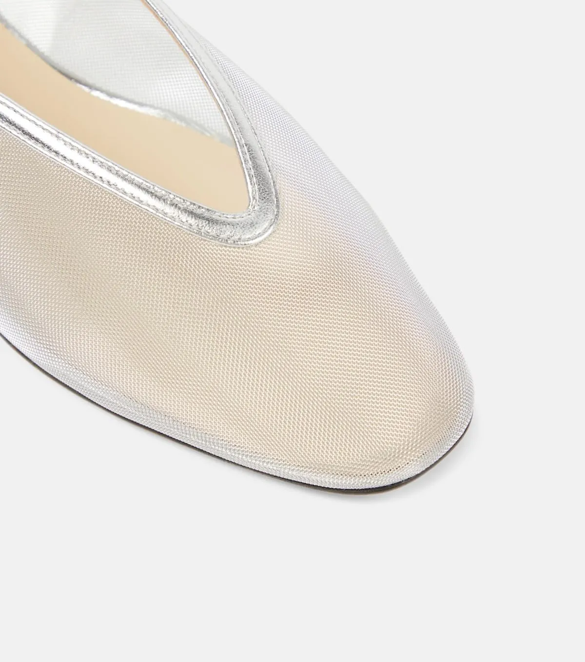 Women's Mesh Ballet Flat Shoes with Glitter Rhinestone Crystal Ballerina Flats Closed Square Toe Comfortable Casual Dress Mary Jane Shoes Ladies