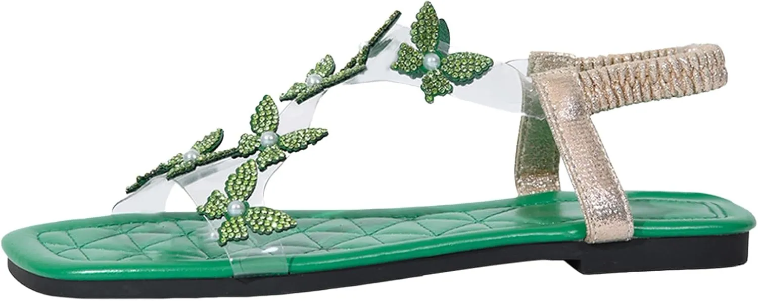 Women's Sandals Clip Toe Lace Floral Flip Flops Sandals Casual Comfy Boho Sandals Summer Beach Roman Shoes
