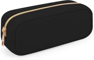 XSUIOY Makeup Bag Travel Bag Pouch for Purse, Cute Preppy Makeup Bag Cosmetic Zipper Pouch Purse Organizer Bag for Women, Waterproof Nylon Coin Pouch Sanitary Napkin Storage Bag for Work(Black-Small)