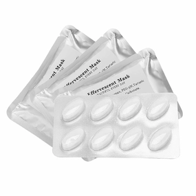 ZJchao 32Pcs Collagen Mask Effervescent Tablets, DIY Fruit Vegetable Facial Care Mask Maker Accessory SPA Skin Care Collagen Capsule Ideal for Face Mask Machine